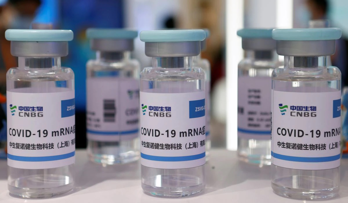 Vials representing the mRNA